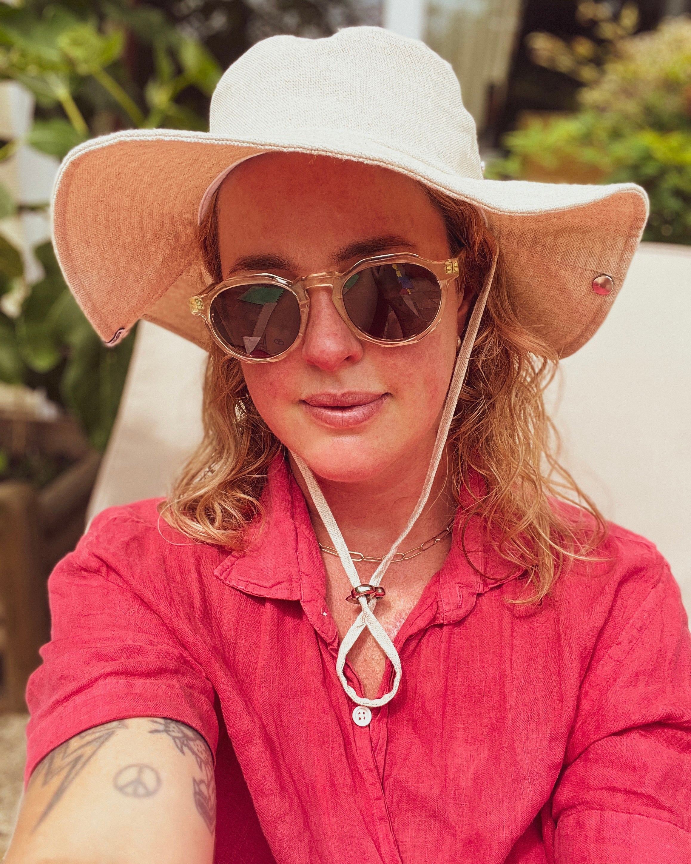Natural Linen Sun Hat