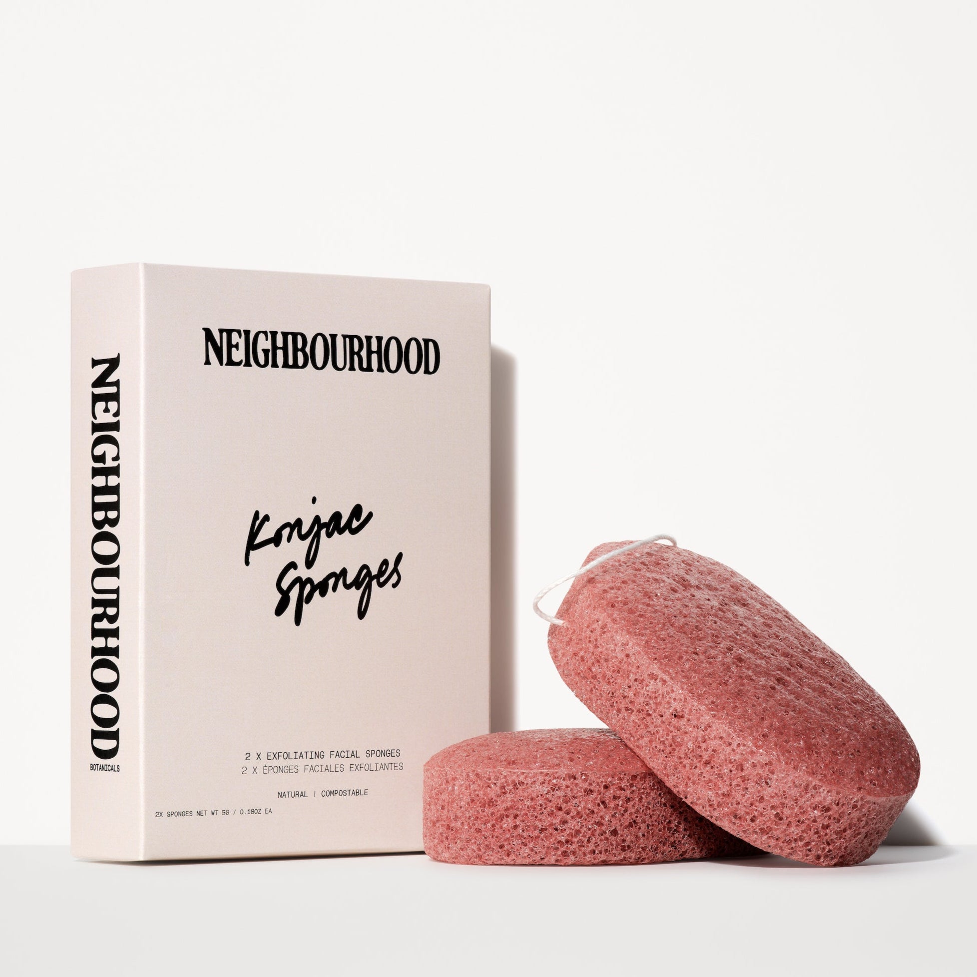 2 x Exfoliating Konjac Sponges