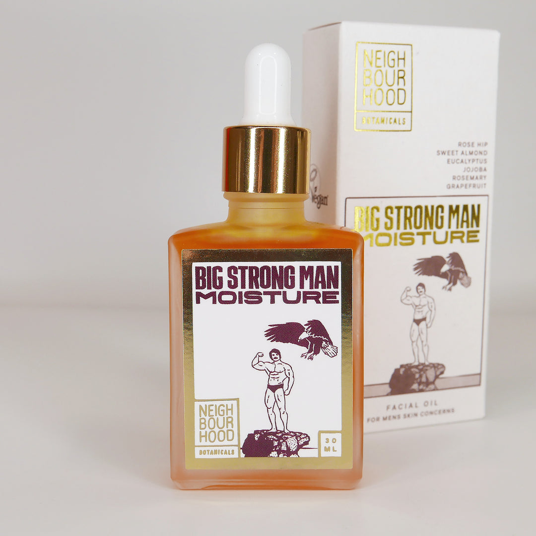 Big Strong Man Moisture Men's Facial Oil, 30ml - Neighbourhood Botanicals